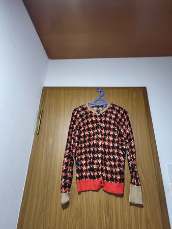 Cardigan Monoprix Femme T2 Motifs Colorés Automne ✨