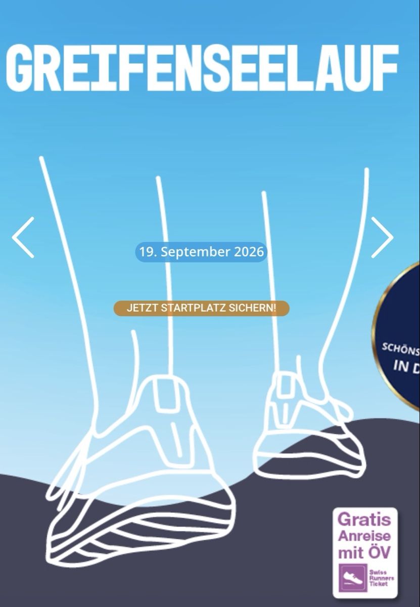 Billets: Startplatz Greifenseelauf 2026 – D'occasion à Biglen par Francarina