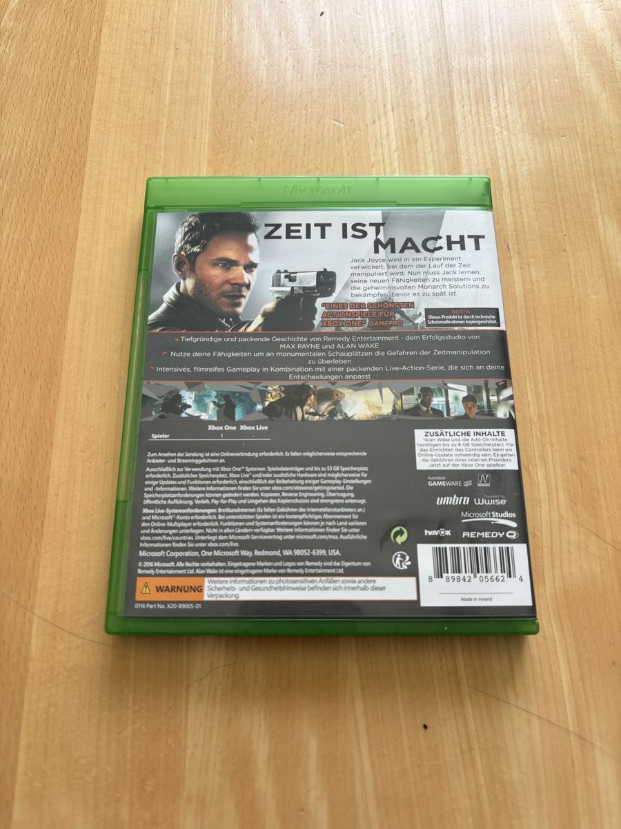 Giochi: Quantum Break Xbox One – Usato da Luzern venduto da Armastra 1