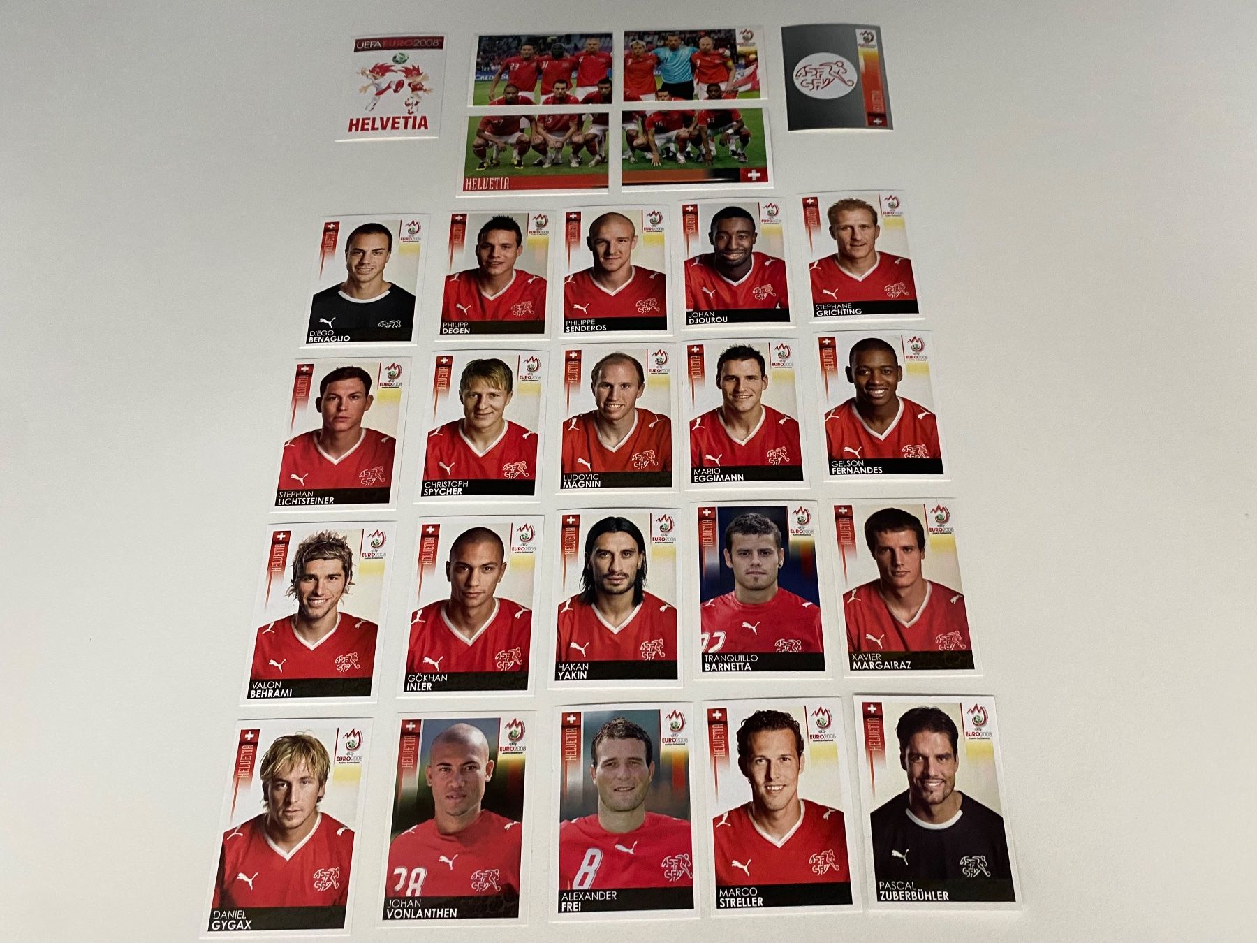 Panini Carte collezionabili: Panini Bilder. Komplett-Set Schweiz Nati EM 2008 – Usato da Hergiswil LU venduto da FcMalkov
