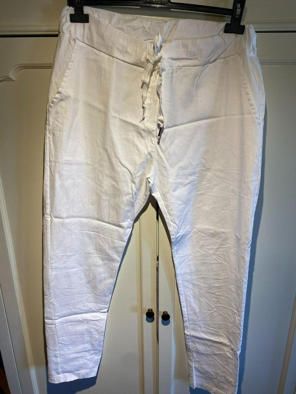 Pantaloni: LEICHTE SOMMERHOSE WEISS- STRETCH-LOCKER – Nuovo e nell'imballaggio originale da Meienried venduto da ManuelaBoutique 1