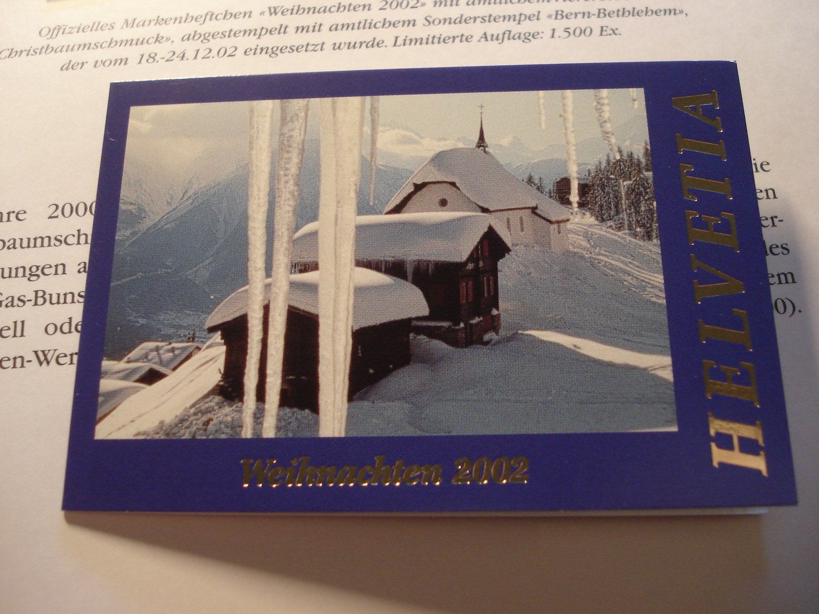 Alle Briefmarken: Markenbüchlein Weihnachten 2002 – Gebraucht aus Niederwil AG von morostahu