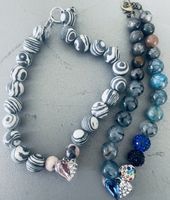 Schmuck-Set: Zwei Fussketten  mit Herz-Anhänger!