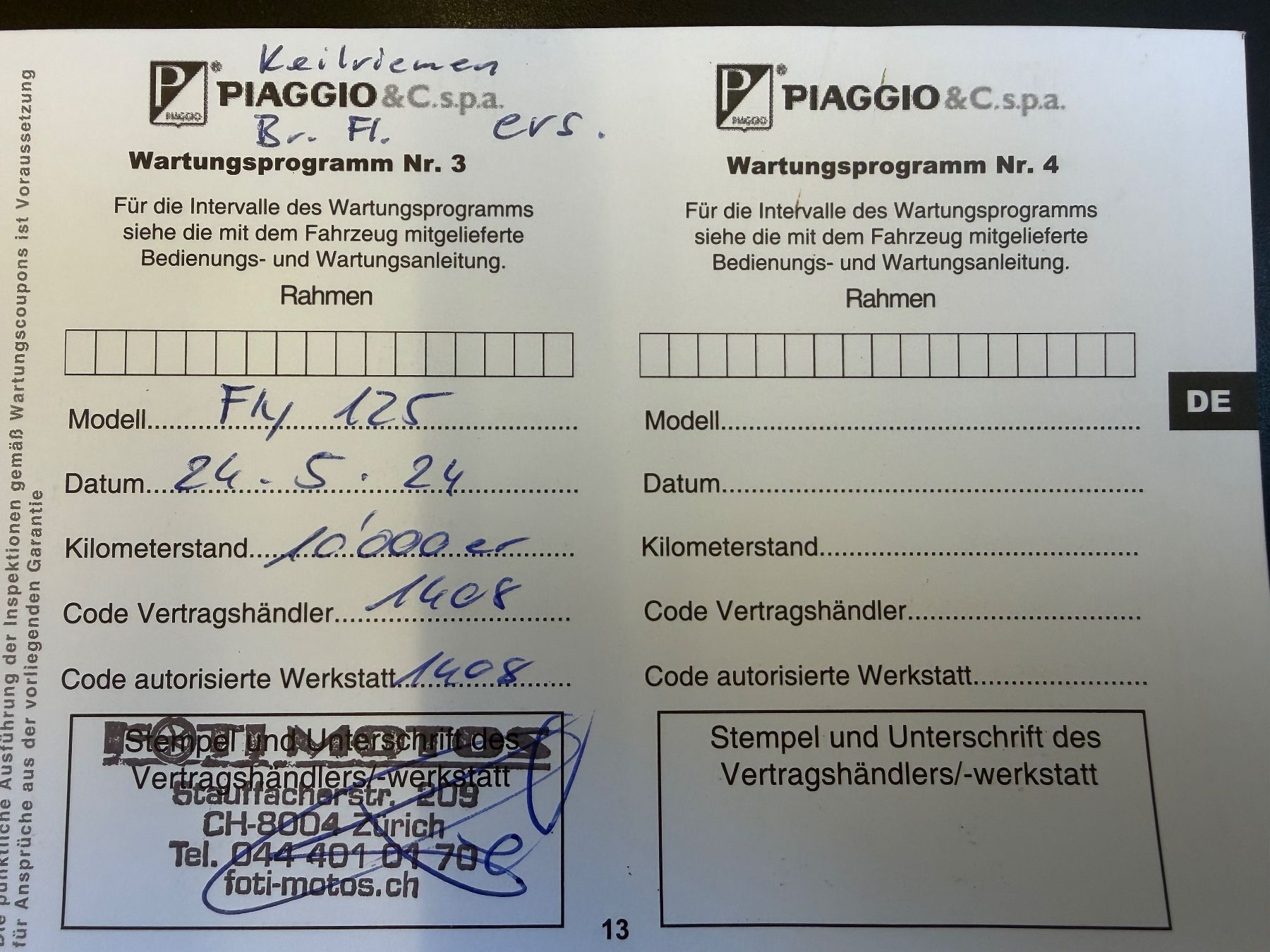 Piaggio Scooters: Piaggio Fly – Gebraucht aus Zürich von Dani8057 1
