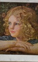 Künstler Karte, JUGEND-Postkarte, Jugendstil, Mädchen