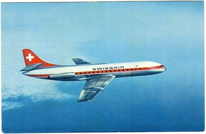 Ansichtskarten: Ansichtskarte / Carte postale: Swissair Caravelle Jet – Neu (gemäss Beschreibung) aus Tramelan von MHK79