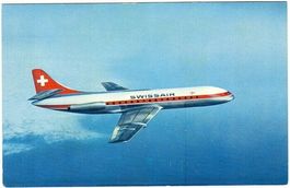 Ansichtskarte / Carte postale: Swissair Caravelle Jet