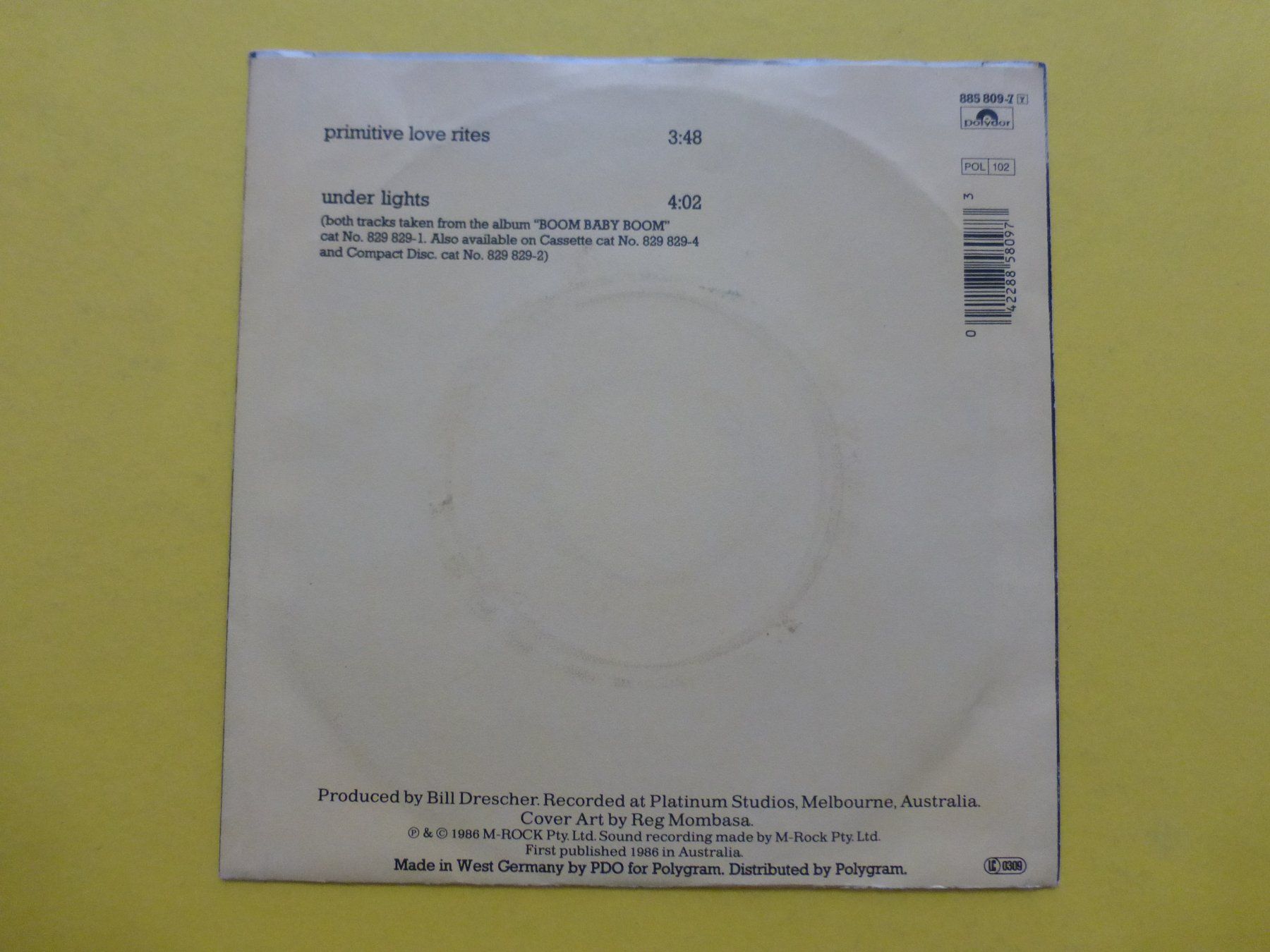Dischi in vinile: Mondo Rock – Primitive Love Rites – Usato da Zürich venduto da Swiss57 1