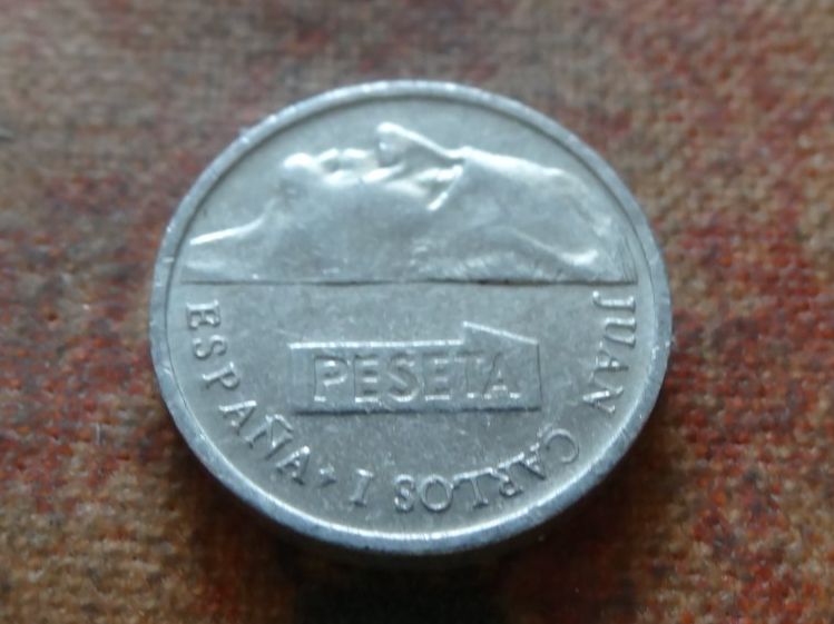 Tutti le monete: ESPAGNE  1 Pesetas  1997  (P) – Usato da Romanel-sur-Lausanne venduto da Swift13 1