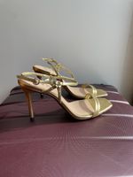 Riemchen High heels goldig Gr. 40