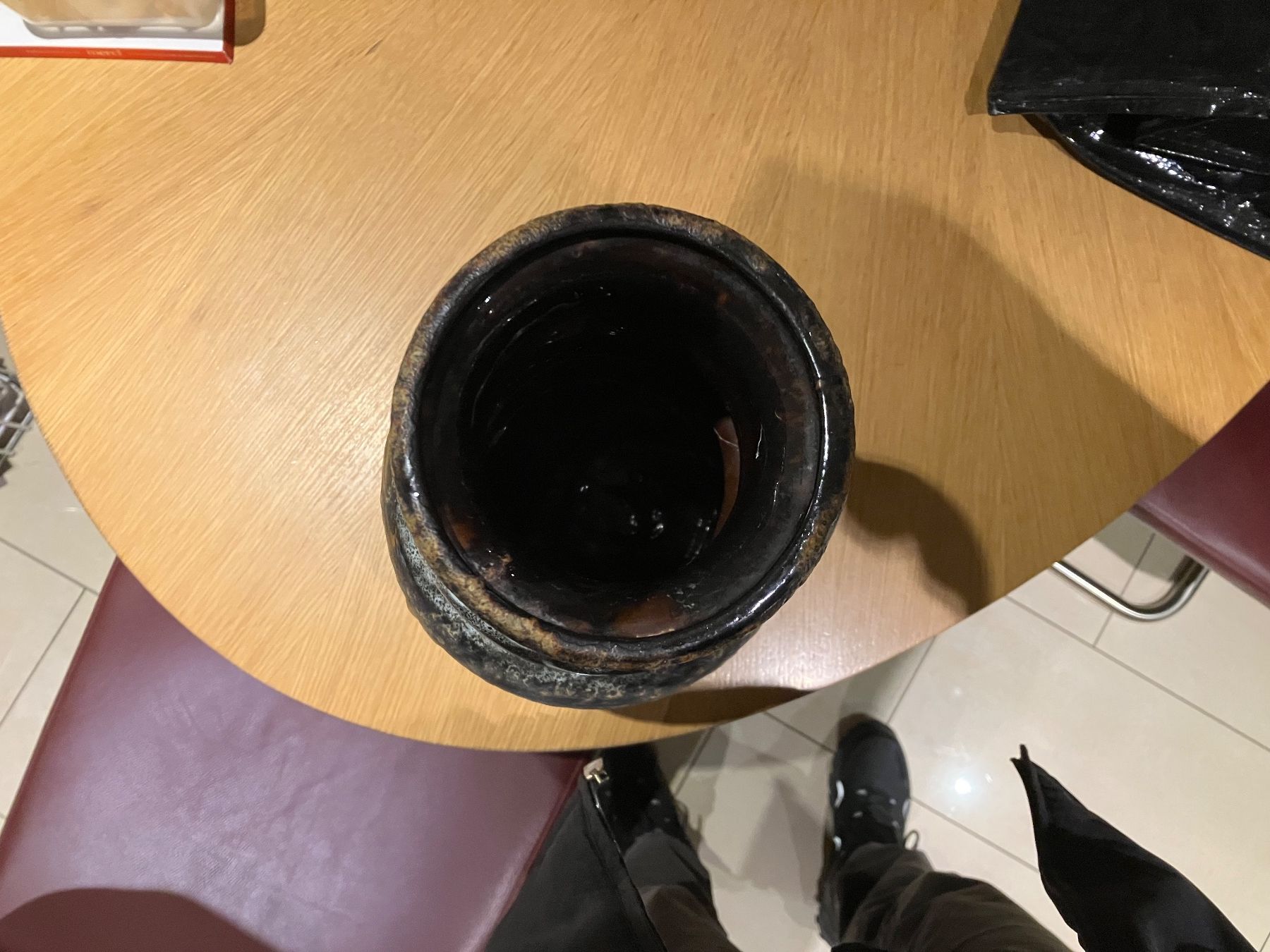 Vasi & Recipienti: Vintage Keramik Vase, braun-weiss, – Usato da Rüegsauschachen venduto da limek 1