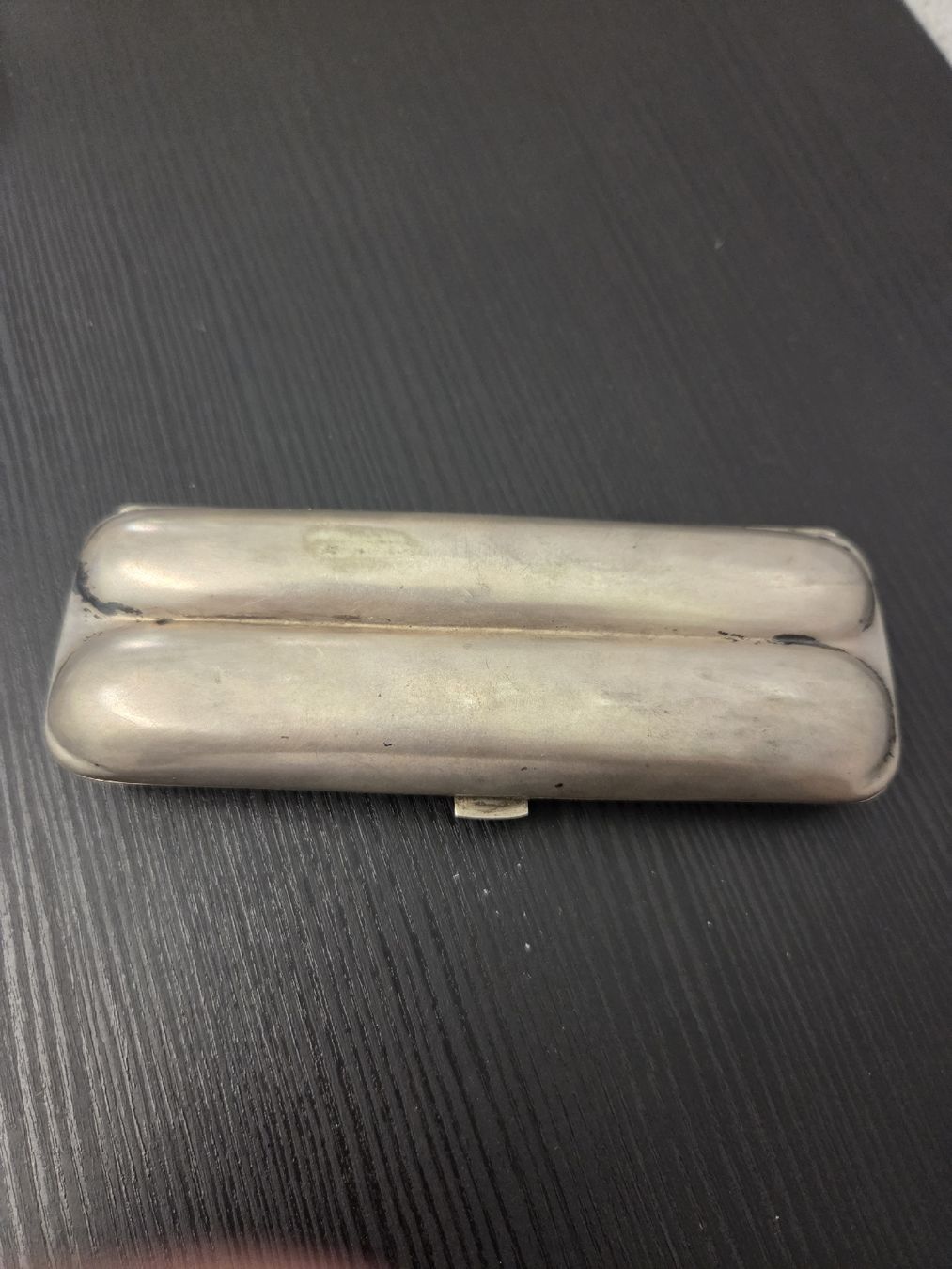 Altri Prodotti per fumatori: Antiker Zigarettenetui silber 800 2 Zigaretten Halter  – Usato da Dietikon venduto da Allegra34 6