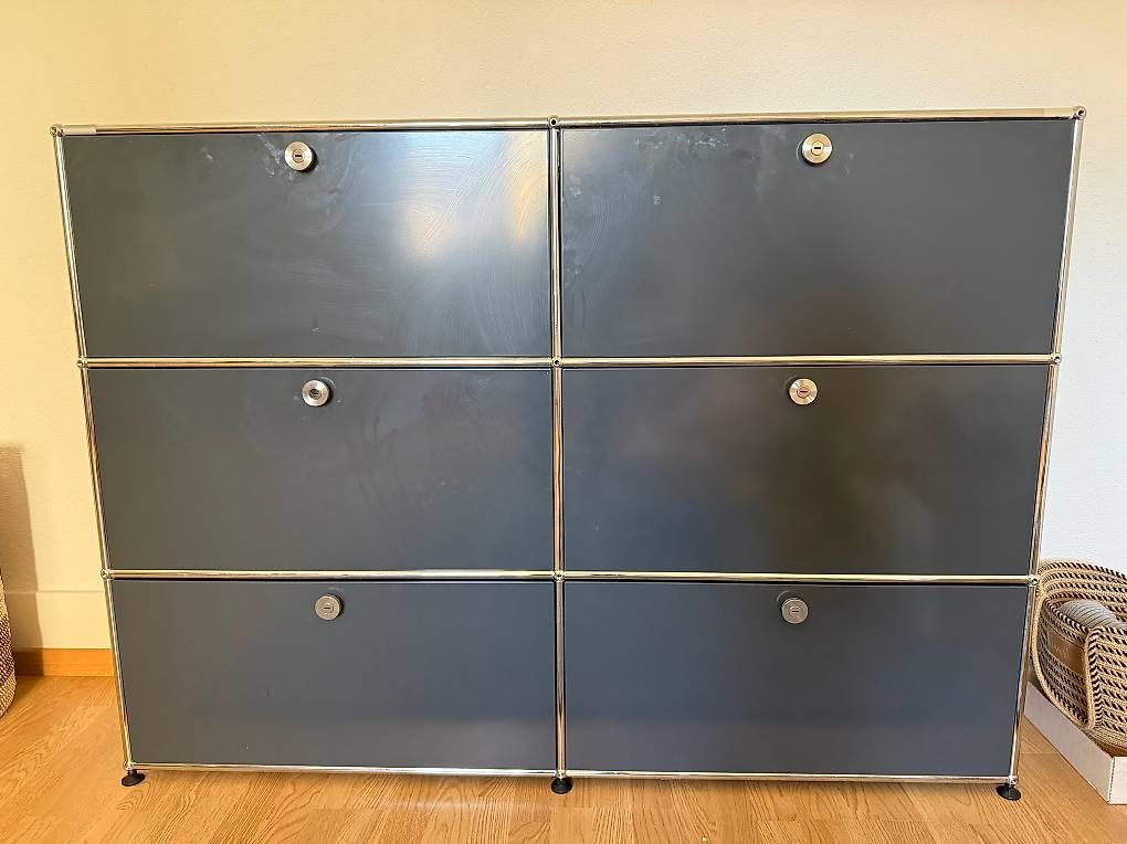 Scaffali: USM Haller Sideboard 2x3 Anthrazit  150 cm – Usato da Bern venduto da reto_r 1