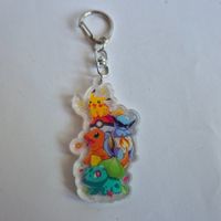 Pokemon Acryl-Schlüsselanhänger - Starter Pokemon - MER