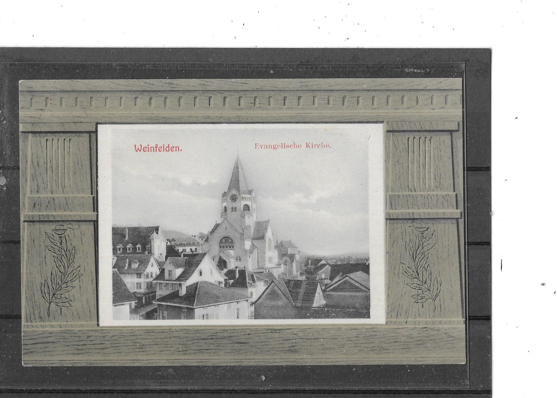 Cartoline postali: TG Weinfelden 1907 mit evangelischer Kirche – Usato da Schocherswil venduto da Wilare