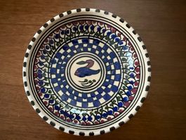 Dekorative Schale Keramik handbemalt 14cm guter Zustand