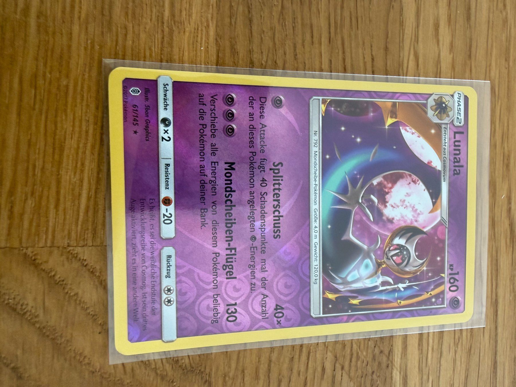 Pokémon Carte collezionabili: Lunala 61/145 – Usato da Amriswil venduto da sim_nlb6