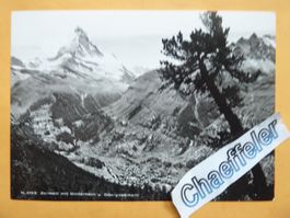 Zermatt mit Matterhorn und Obergabelhorn