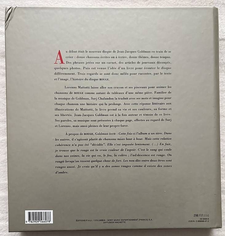 CDs: Jean-Jacques Goldman: Coffret "Rouge": 1CD  + Livre – Neu (gemäss Beschreibung) aus Wallisellen von pie_mf67 3