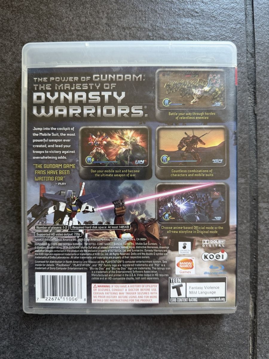 Sony Giochi: Dynasty Warriors: Gundam PS3 – Usato da Zürich venduto da cENS0R 1