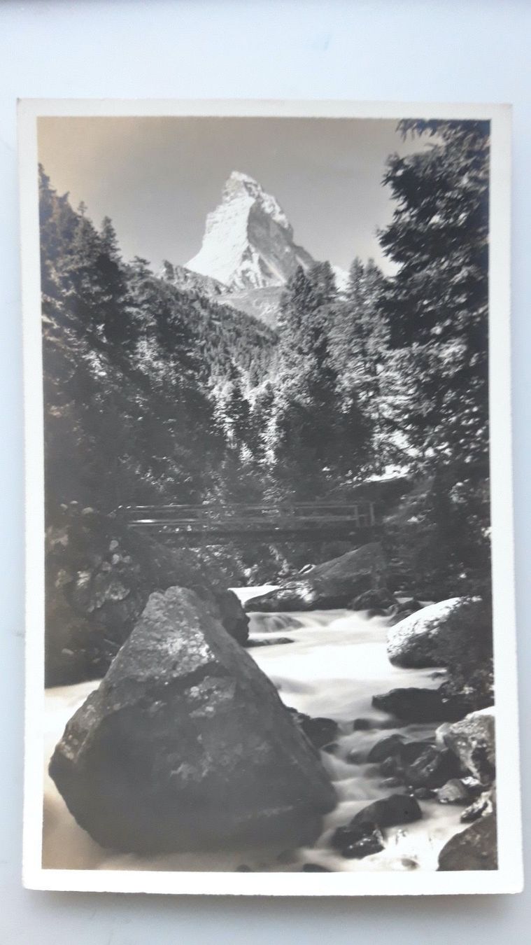 Ansichtskarten: Partie an der Visp mit Matterhorn – Gebraucht aus Sargans von nicsam1815