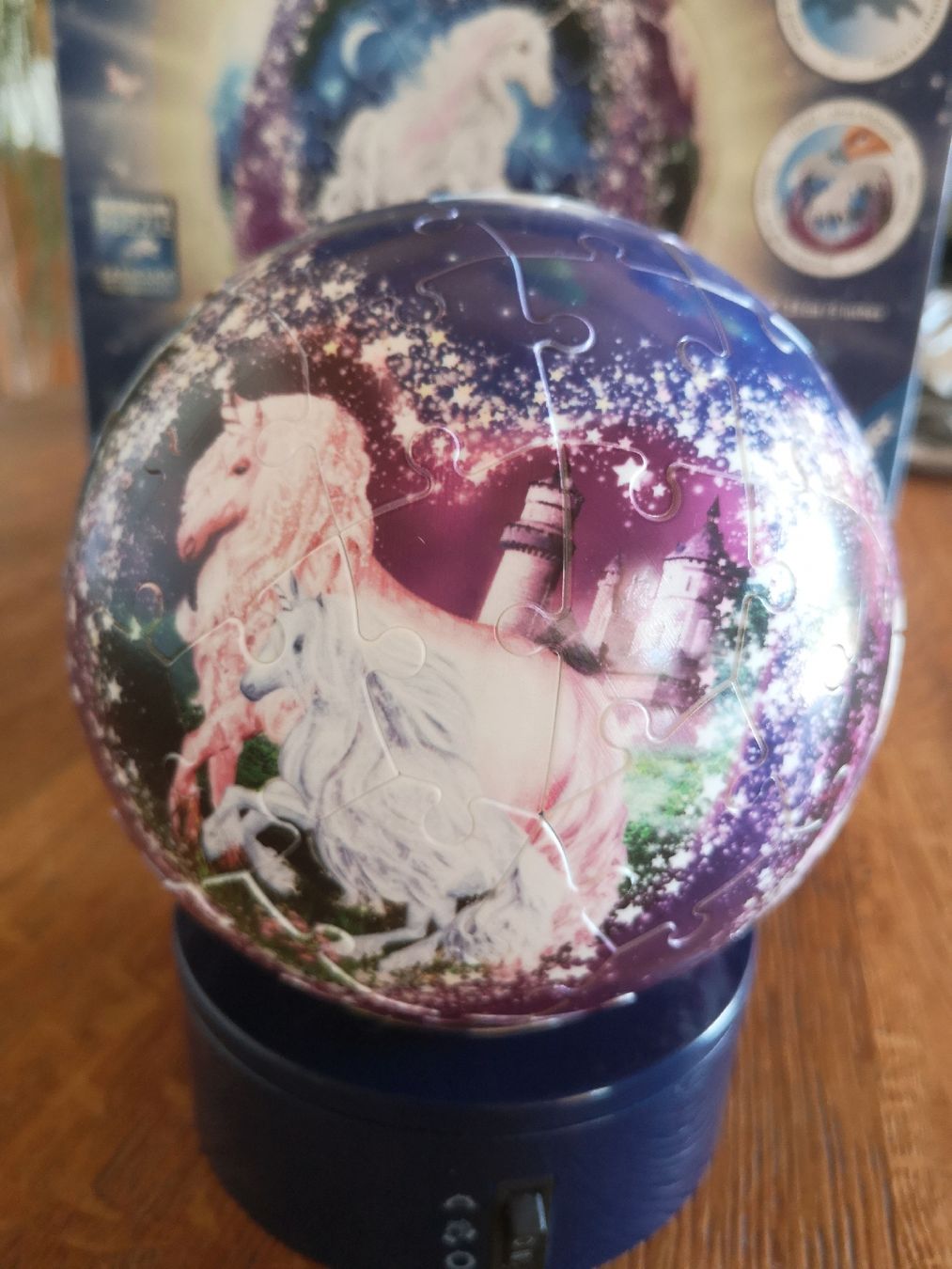 Ravensburger Puzzle: Nachtlicht Puzzle 3D Einhorn – Usato da Vordemwald venduto da Esel04