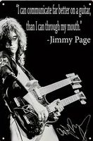 Led Zeppelin/ Jimmy Page Blechschild Metal Rock Band