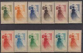 Frankreich: 12 Vignetten **