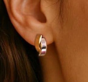 Orecchini pendenti & Orecchini a lobo: Damen-Ohrstecker 2 Band 375 Bicol – Nuovo e nell'imballaggio originale da Hemmental venduto da BlingBling1 4