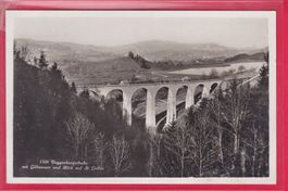 TOGGENBURGERBAHN MIT GÜBSENSEE UND BLICK AUF ST.GALLEN, 1933