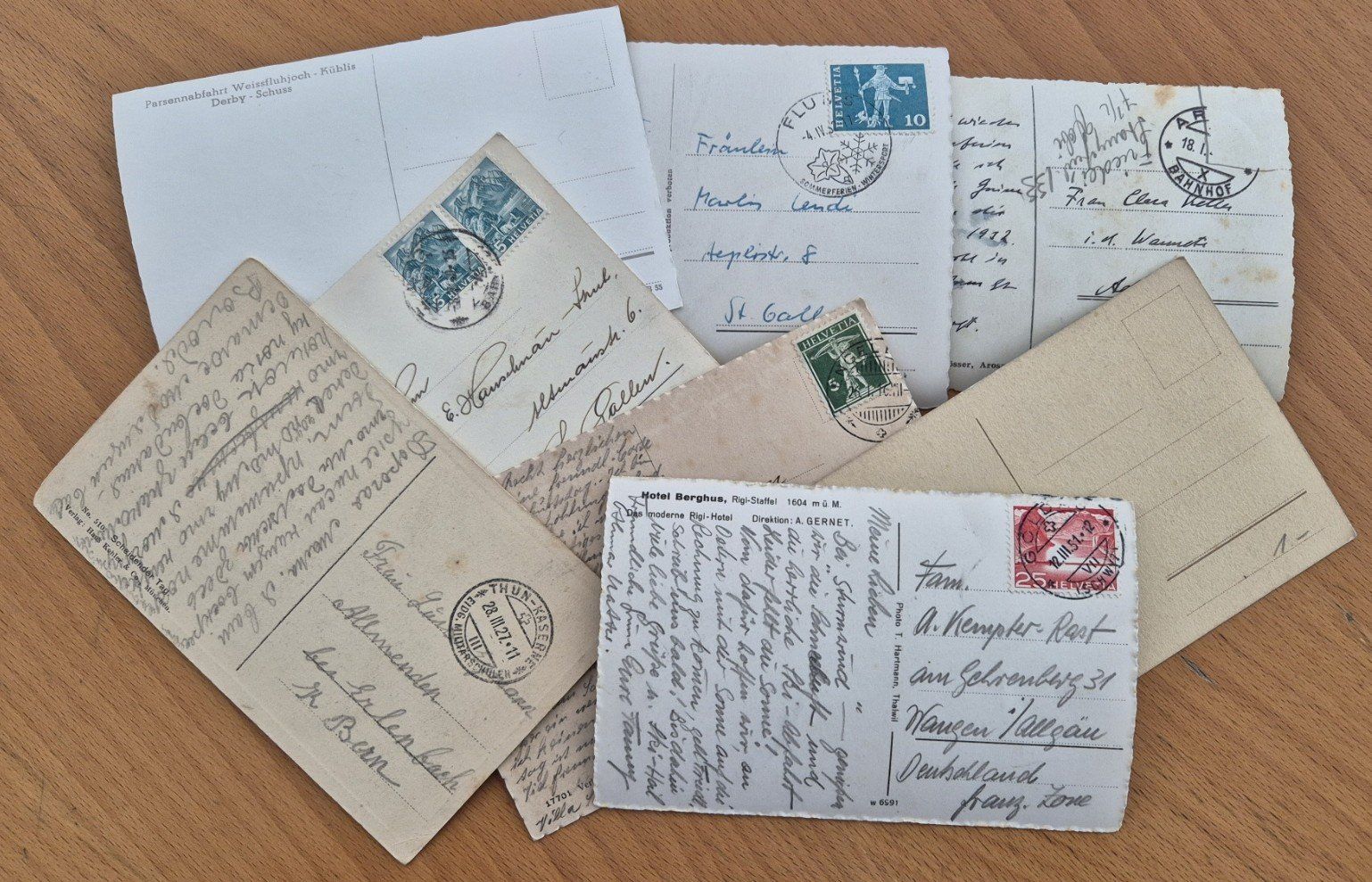 Cartoline postali: Ansichtskartenset Graubünden, St. Moritz, Davos und Schnee.. – Usato da St. Moritz venduto da Guenteratch 8