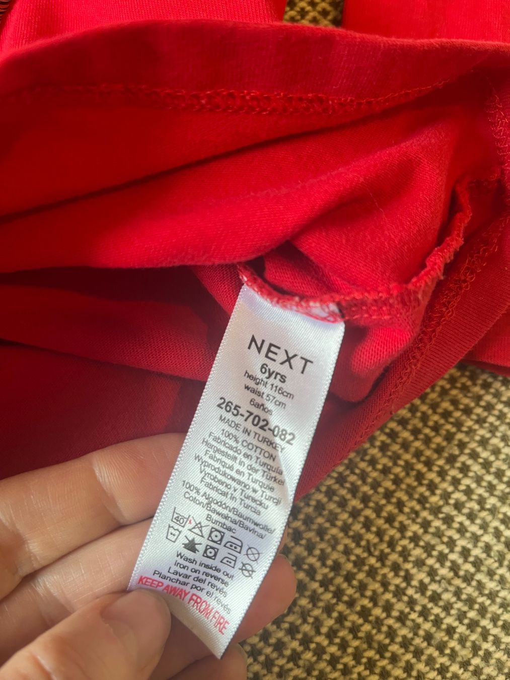 Next Camicette, T-shirt & Top: Red long sleeve interactive top - 6 years (116cm) – Nuovo (secondo la descrizione) da Genève venduto da dmt_y25y 3