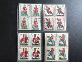 Deutschland  1970 Jugendmarken Viererblockserie **    (3713)