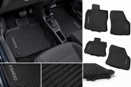 Original Skoda Allwetter Fußmatten 4tlg Vorne + Hinten KAROQ