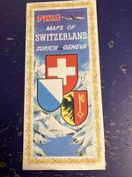 TWA Reisebroschüre 50-60er Jahre Zürich/Genf