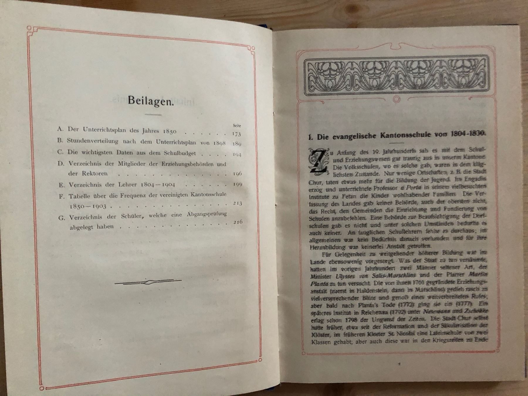 Libri: J. Bazzigher: Geschichte der Kantonsschule Graubünden 1904 – Usato da Zürich venduto da allp 6