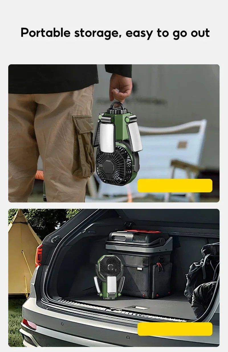 Ventilatori: NEU Camping Ventilator Solar Lampe USB / Ventilateur solaire – Nuovo e nell'imballaggio originale da Isérables venduto da Alfaga 4