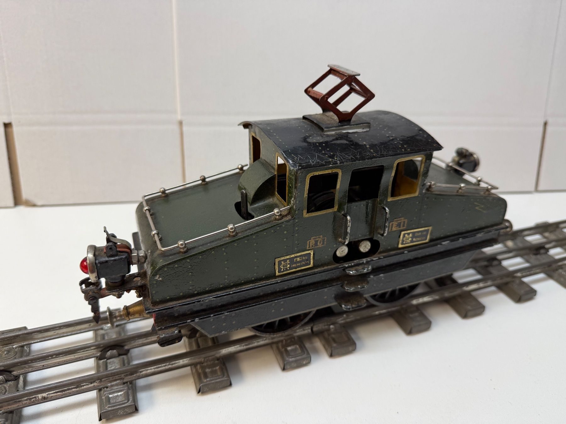 Märklin Modellini di ferrovie: Märklin Spur 1, E-Lok, grün, Blech – Usato da Hinwil venduto da Johann57