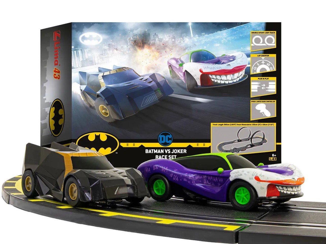 Piste: Lima43 Batman Vs Joker Set - 1:43 - Scalextric – Nuovo e nell'imballaggio originale da Entlebuch venduto da Hebu 4