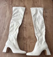 Bershka Overknee Boots white women's size 37 EU new with tag