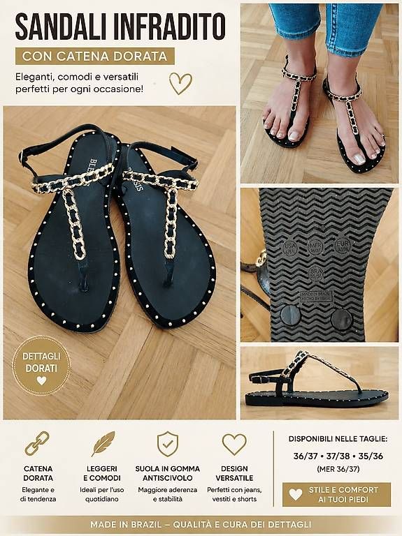 Scarpe da donna: Sandali infradito neri – Usato da Davesco-Soragno venduto da Mia_sii