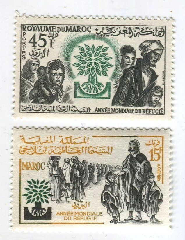 Tutti i francobolli: Briefmarken "Flüchtlinge". Marokko. – Nuovo e nell'imballaggio originale da Basel venduto da Butsch5