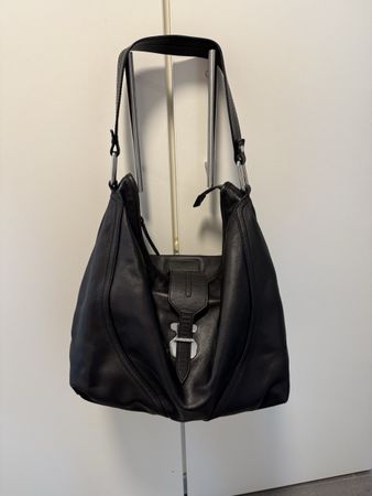 Tous Schultertasche Leder schwarz guter Zustand