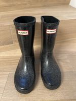 Hunter, Gummistiefel (schwarz mit Glitzer, Gr. 32)