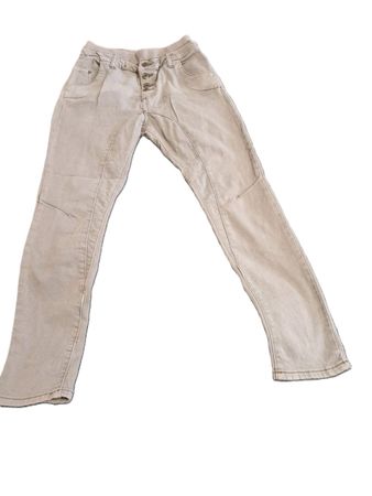 3x Damenjeans Beige & Türkis  Gr. 38 Stretch Hose Hosenbund