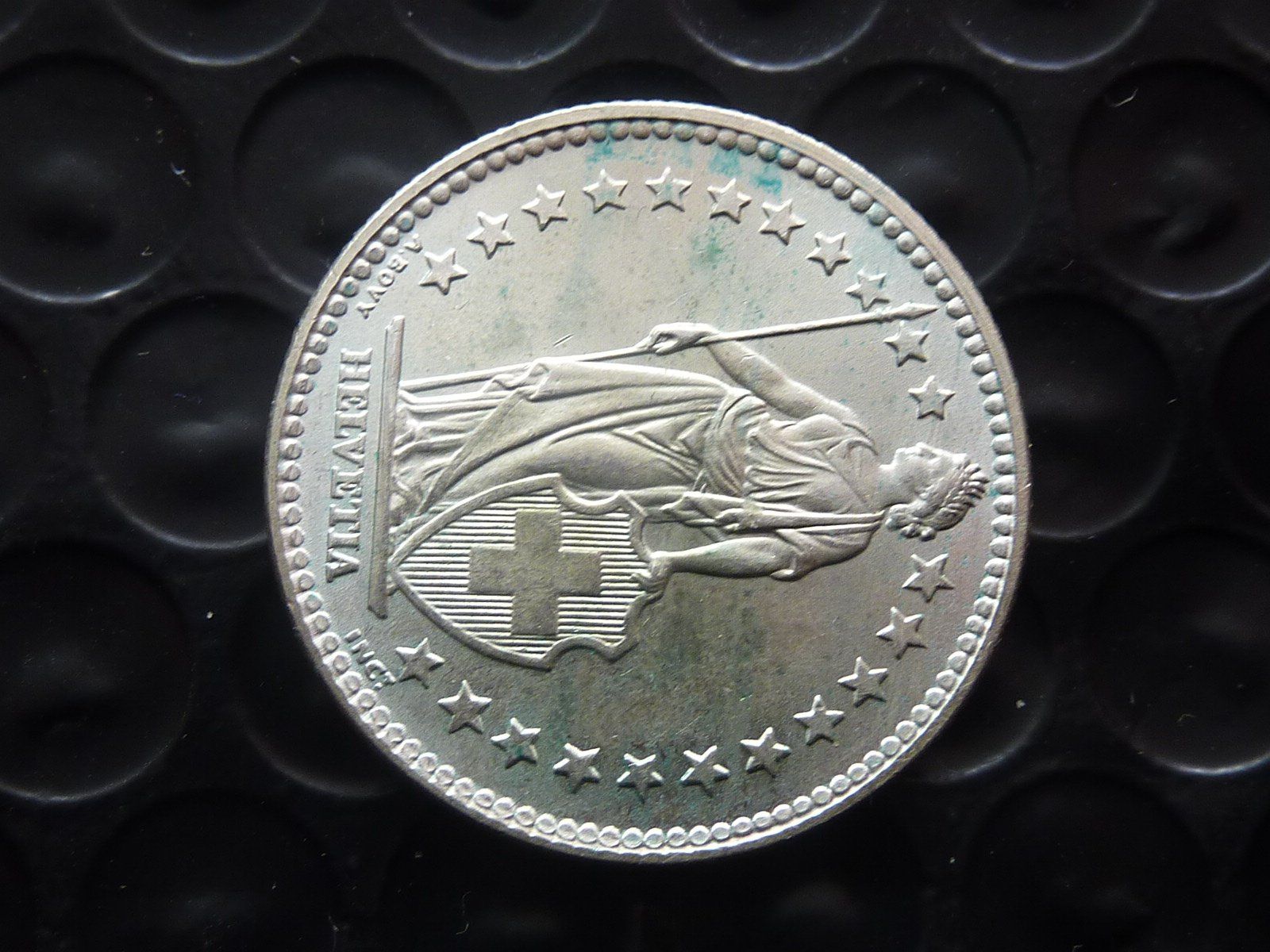 Alle Münzen: 2 Fr. 1960  unz. / stgl. - mit Patina - – Neu (gemäss Beschreibung) aus Seon von aee_7gpz 2