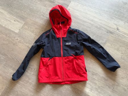Softshell Jacke Jack Wolfskin (rot-blau) Grösse 128