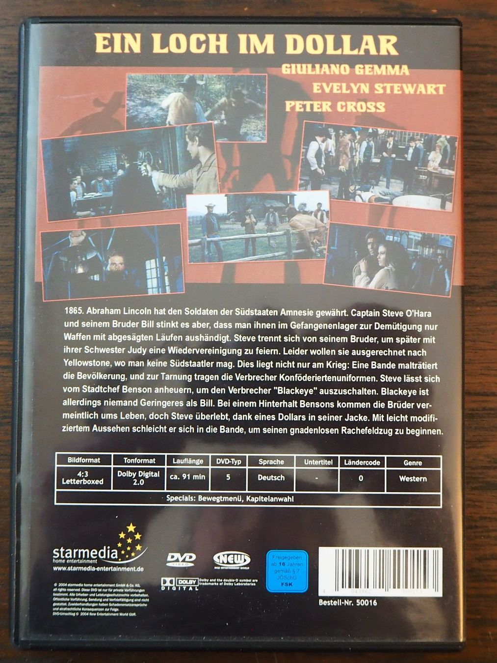 Tutti i DVDs: Ein Loch im Dollar / Giuliano Gemma – Usato da Chur venduto da dluli 1