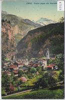Thusis gegen die Viamala - Litho