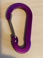 Porte-clés en alliage d'aluminium - Anneau en D.